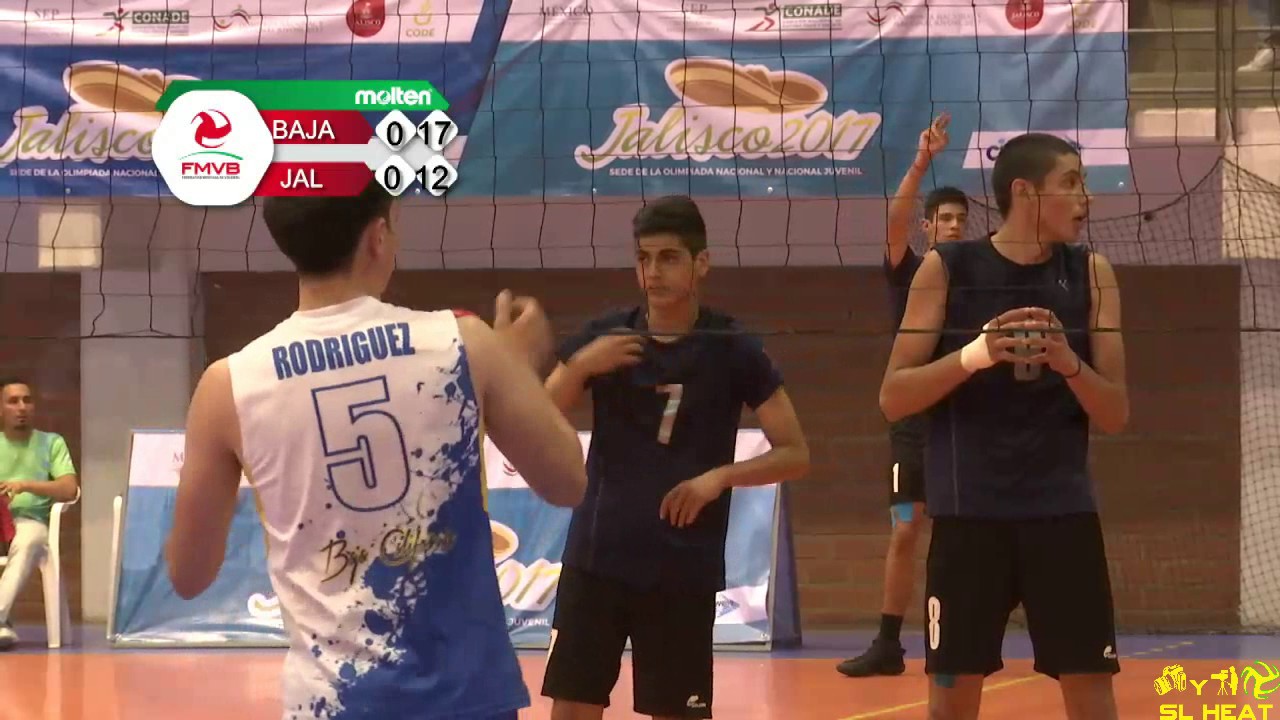 Baja vs Jalisco Sub 18. Voleibol Var. Olimpiada Nacional 2017