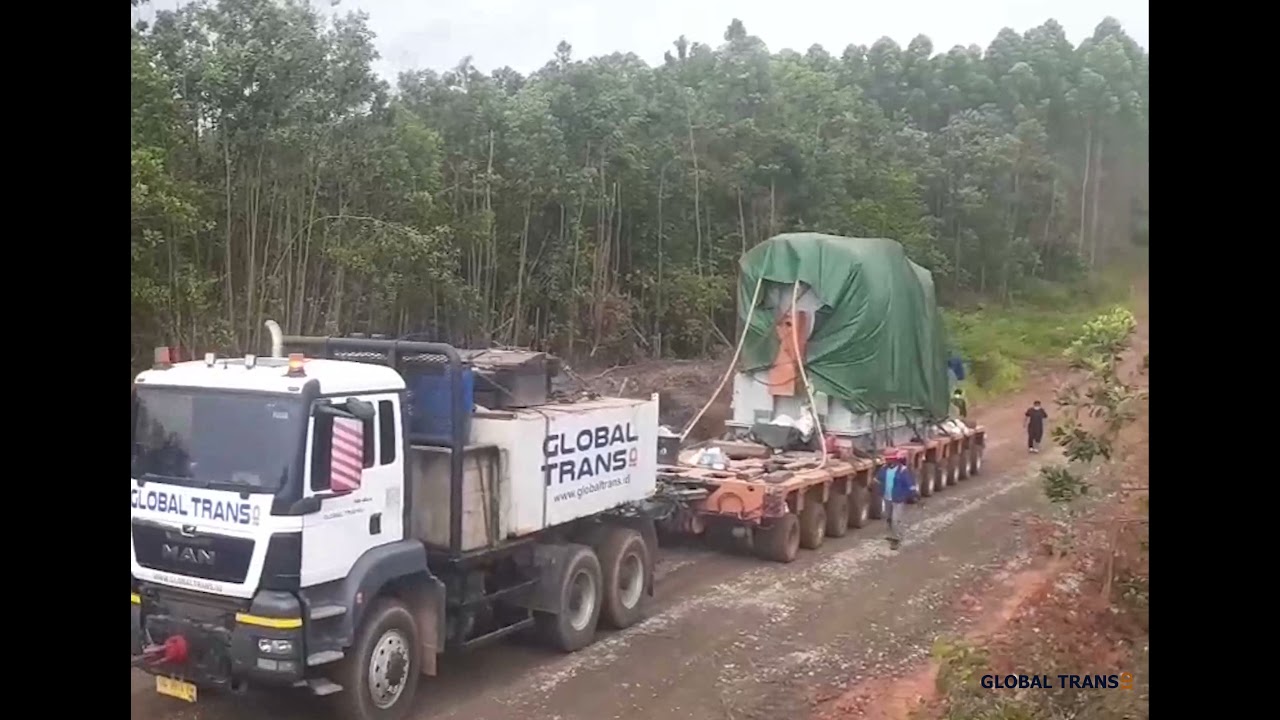 Global Trans Nusa Moving  Transfomer 12 Axle Line Faymonville