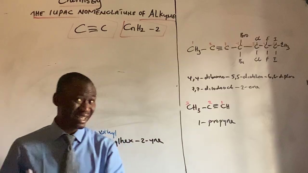 THE DETAILED NOMENCLATURE OF ALKYNE 