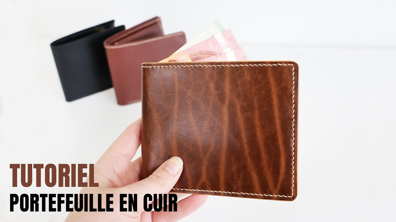 Mon premier portefeuille en cuir - Tutoriel Deco Cuir