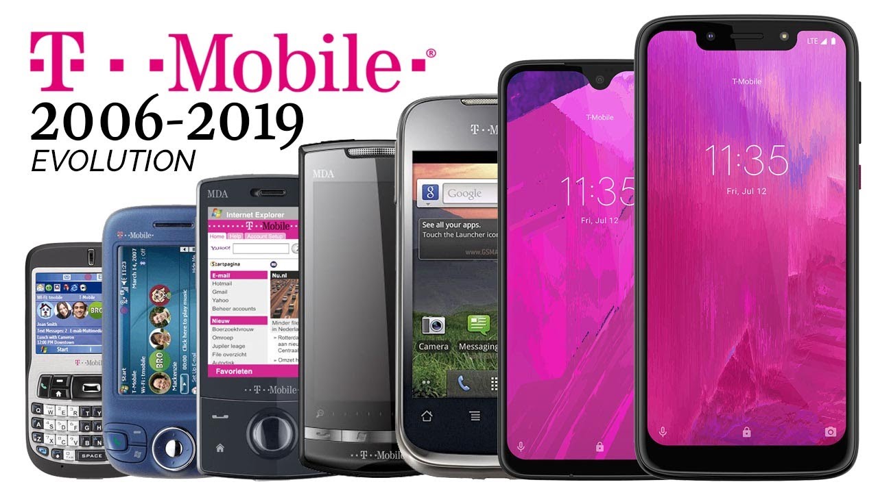 T-Mobile PHONES EVOLUTION, SPECIFICATION, FEATURES 2006-2019