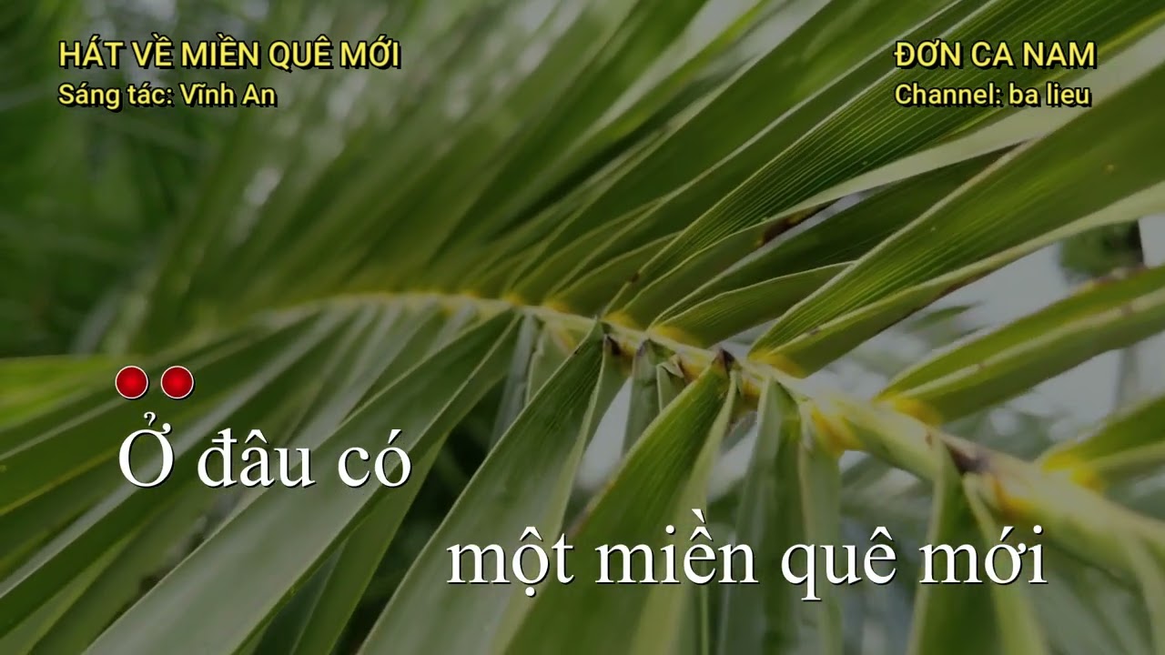 Hát về miền quê mới (Lyrics_Cm)