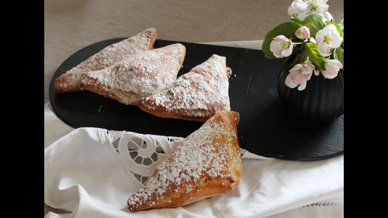 Apfeltaschen aus Topfen-  Ölteig
