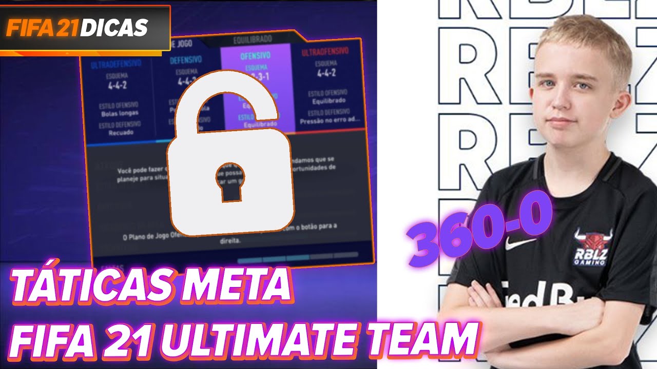TÁTICAS META NO FIFA 21 ULTIMATE TEAM