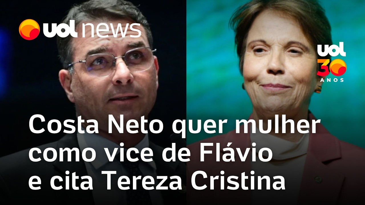 Valdemar Costa Neto defende mulher como vice de Flávio Bolsonaro e cita nome de Tereza Cristina