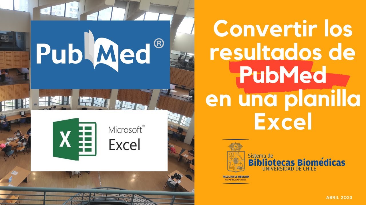 Convertir Resultados de PubMed a una Planilla Excel (Facultad de Medicina UChile)