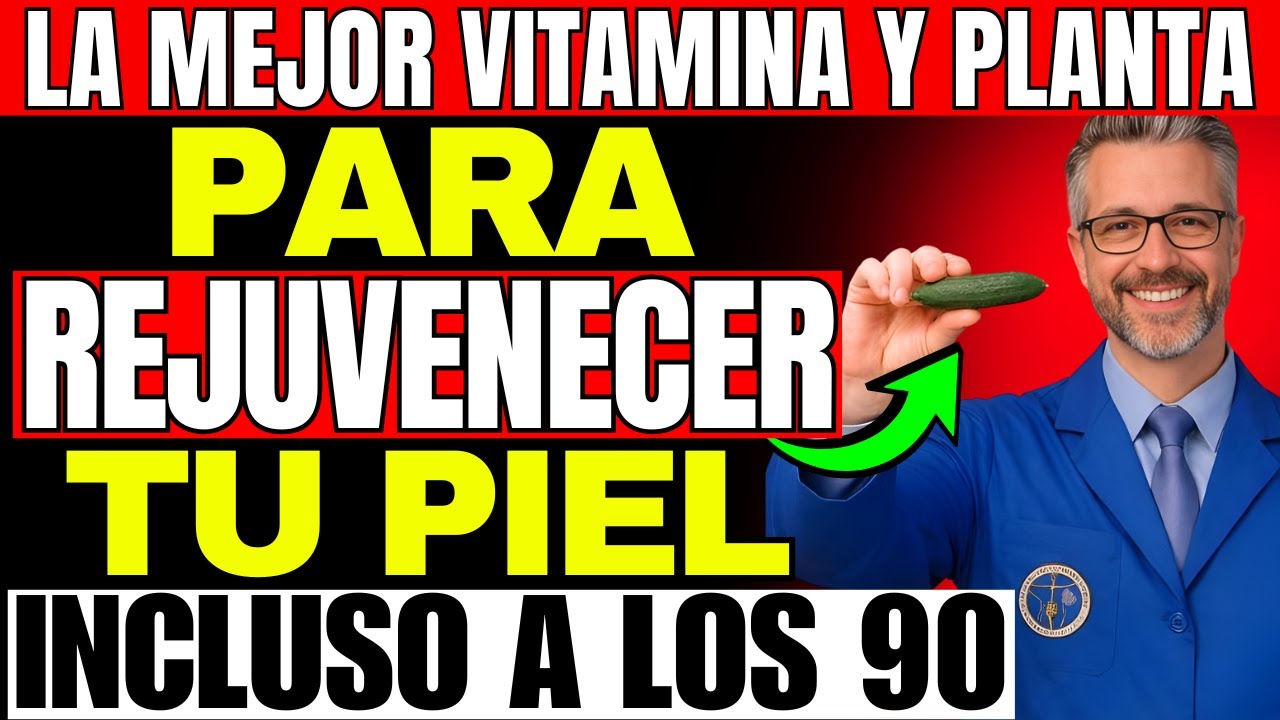 Adios Arrugas de las MANOS y ROSTRO: VITAMINAS para TENER MAS COLAGENO Y Piel Joven Incluso a los 90