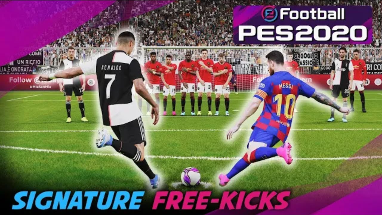 PES 2020 - Top Free kick Meilleur coup franc اجمل ركلات الحرة في لعبة بيس 20#pes20