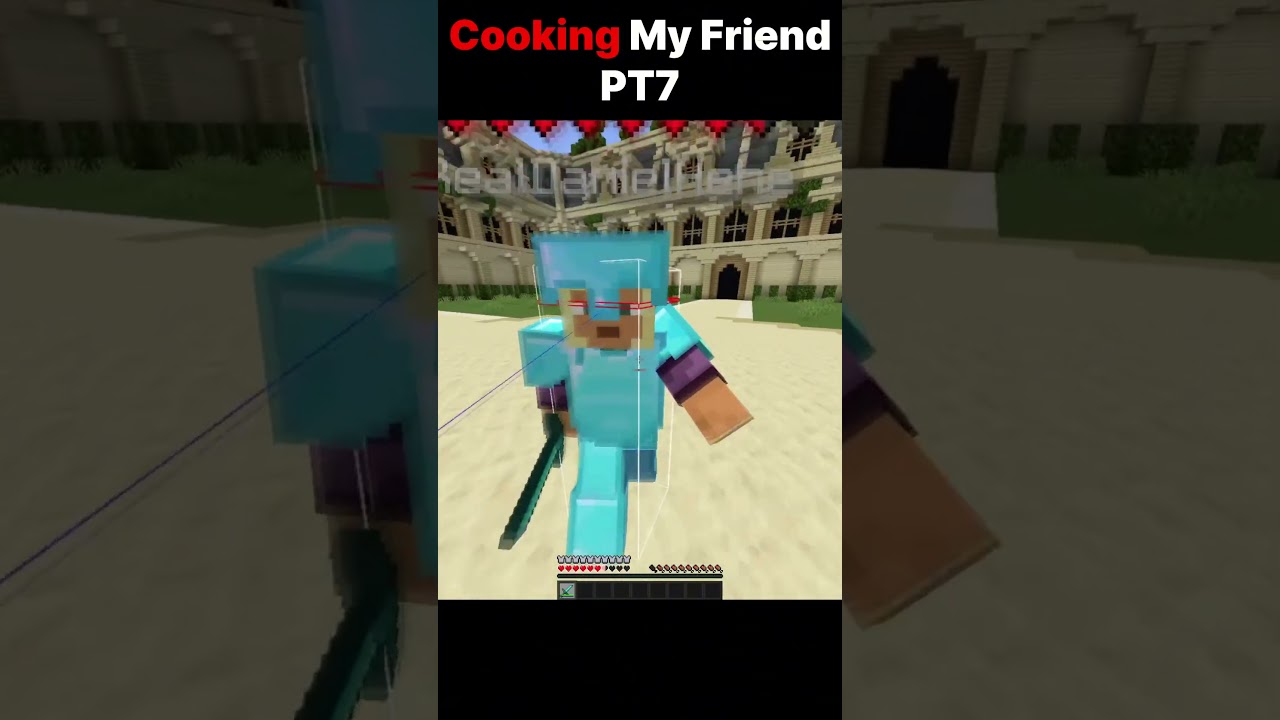Cooking My Friend Part 7 @rdh21yt  #minecraftshorts #wizardgaming #minecraft