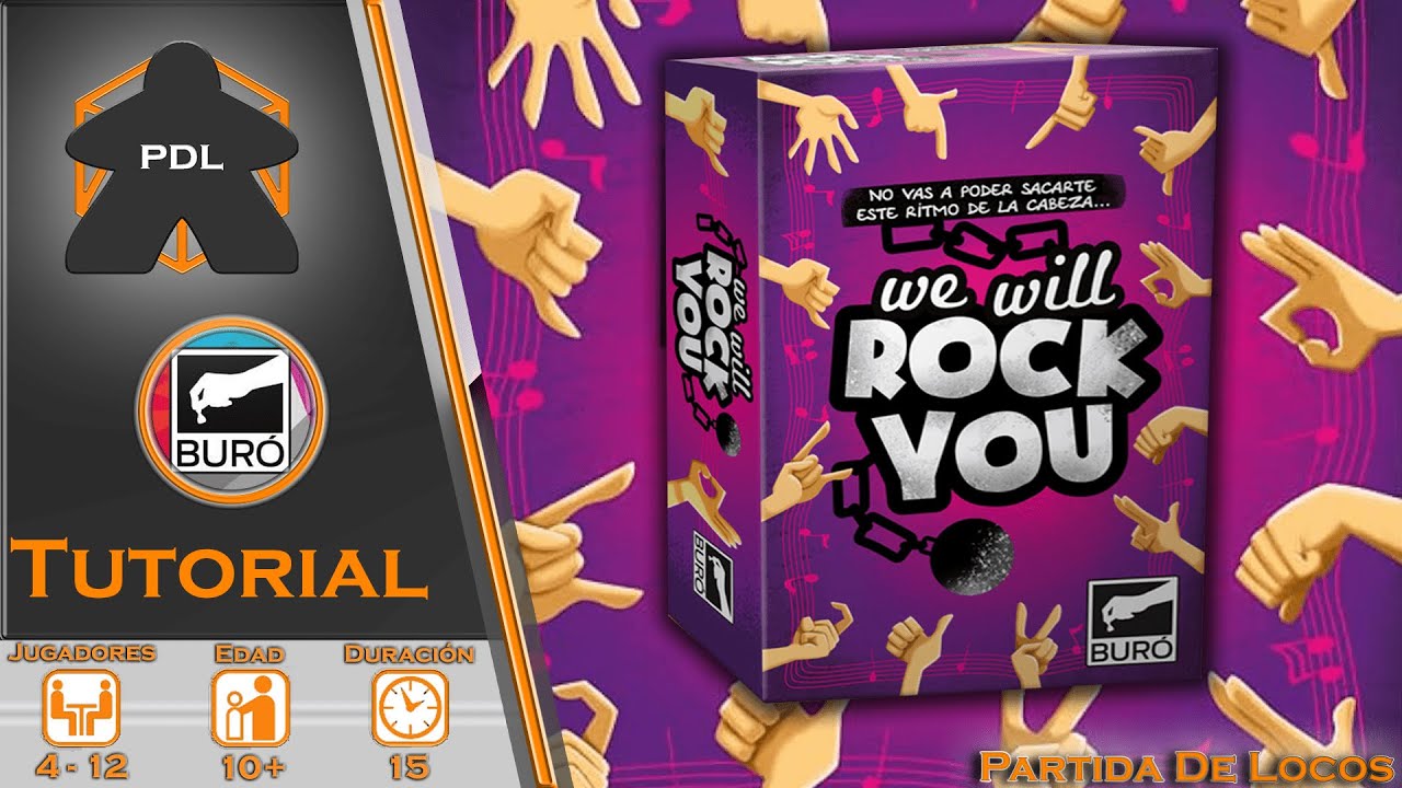 We Will Rock You | Tutorial | BURÓ | Asmodee | Partida de Locos |