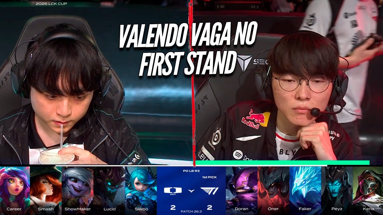 T1 vs DK - PERDEU tá FORA do FIRST STAND no BRASIL - LCK CUP 2026