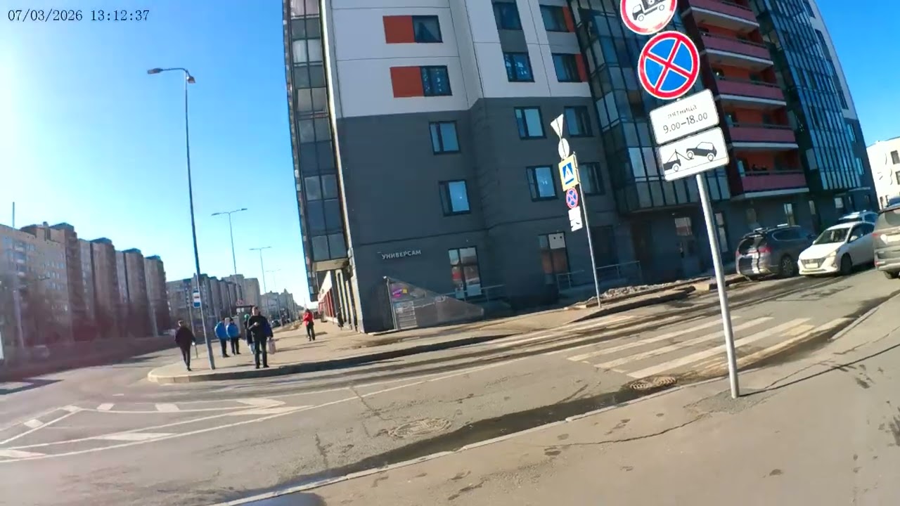 Дубль 1. Санкт-Петербург в солнечную и дождливую погоду. Прогулка по окраине Петербурга.