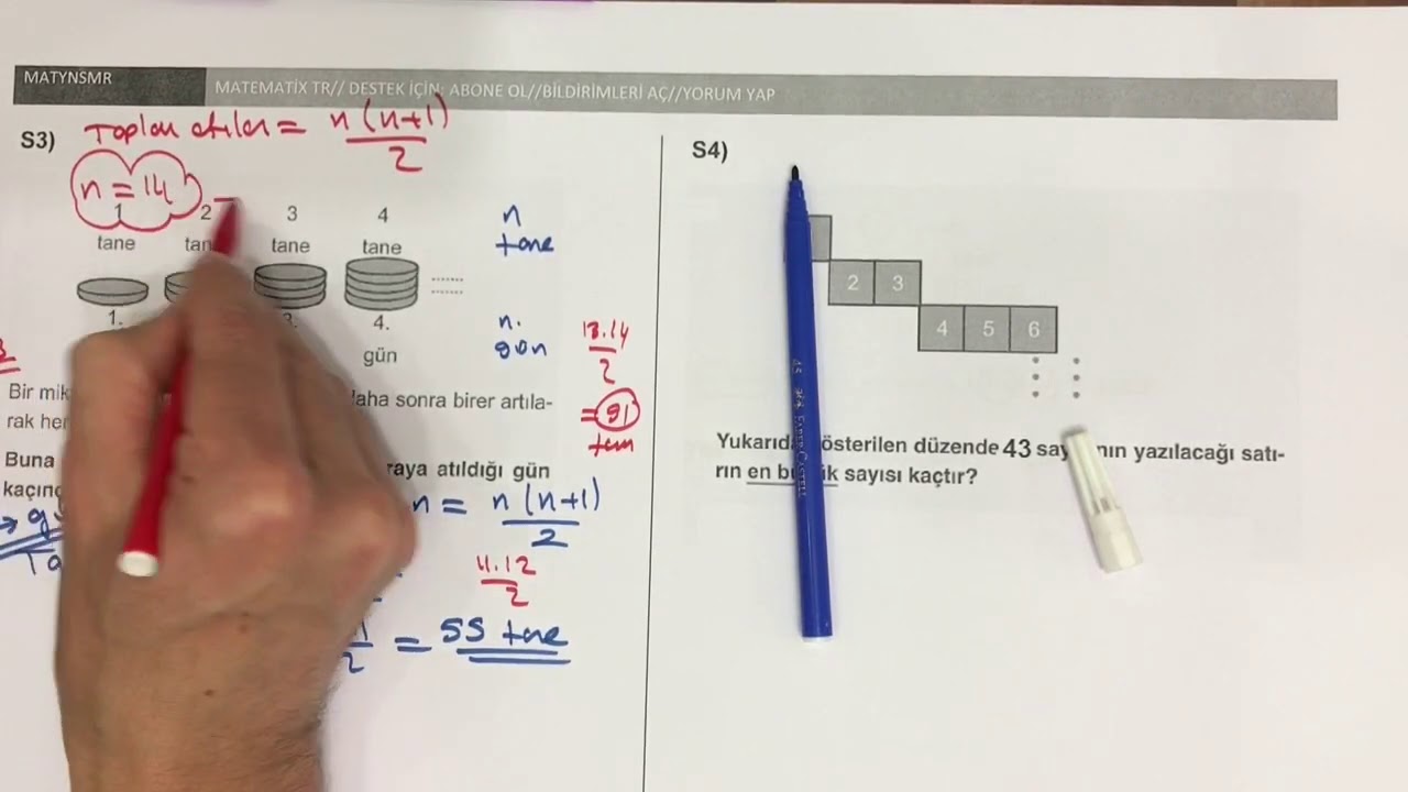 YENİ NESİL MATEMATİK SORULARI -1 (Örüntü)