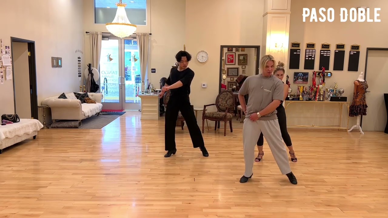 How to dance Paso doble? - basic steps & body actions tutorial by Oleg Astakhov - DanceWithOleg.com