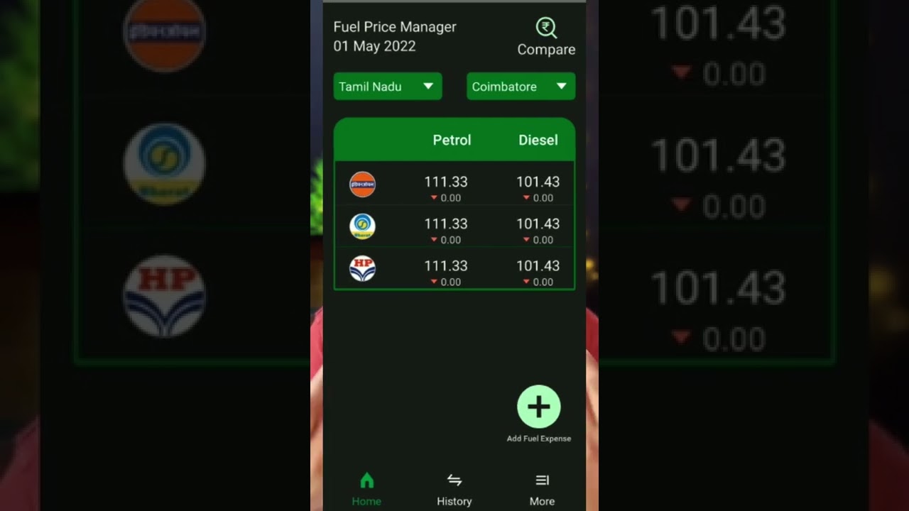 Petrol Diesel price checking app !! 👌👌