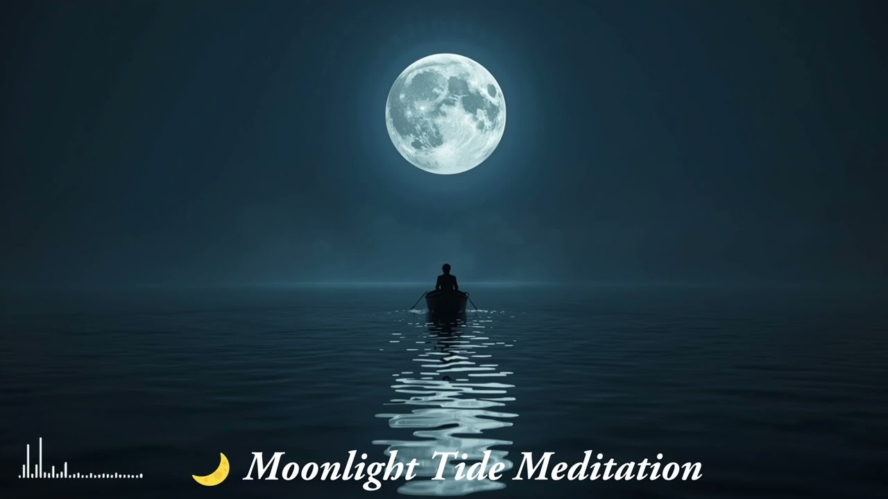 Moonlight Tide Meditation 🌙 Deep Sleep Ocean Sounds