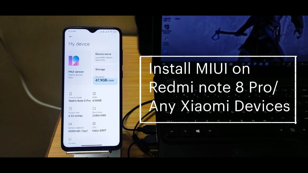 How to install MIUI12 in Redmi Note 8 pro | Install MIUI 12 on any Xiaomi device | CC