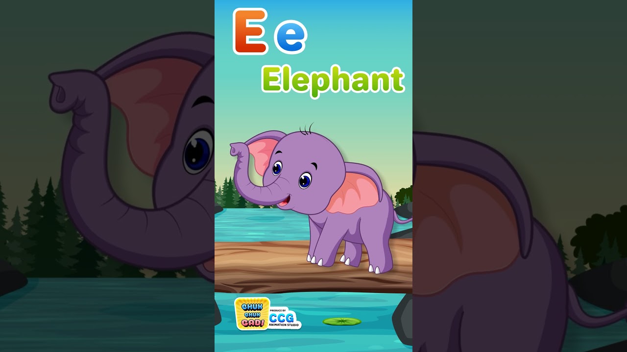 E for Elephant 🐘 | Learn Letter E with Fun Phonics