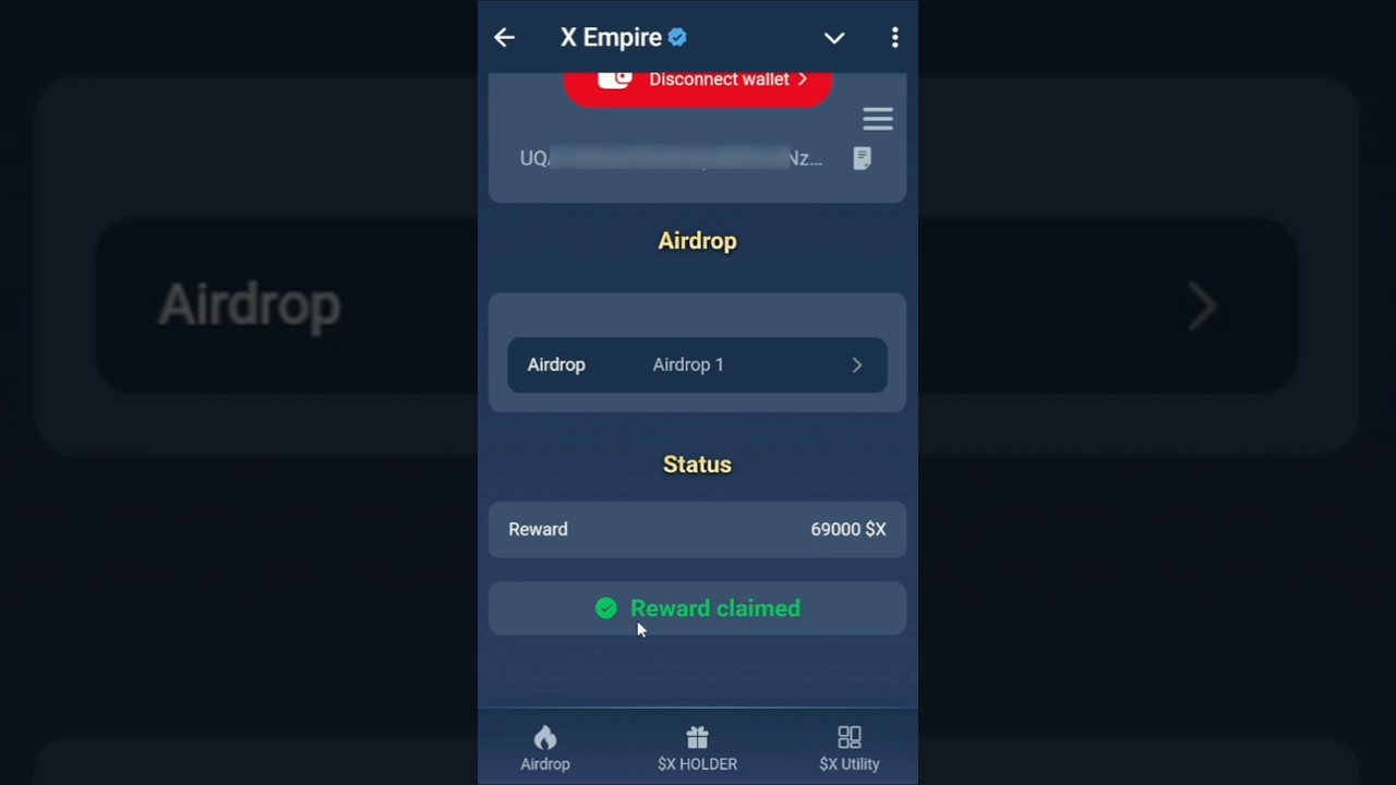 X Empire Airdrop: Claim and Withdrawal (From NFT)