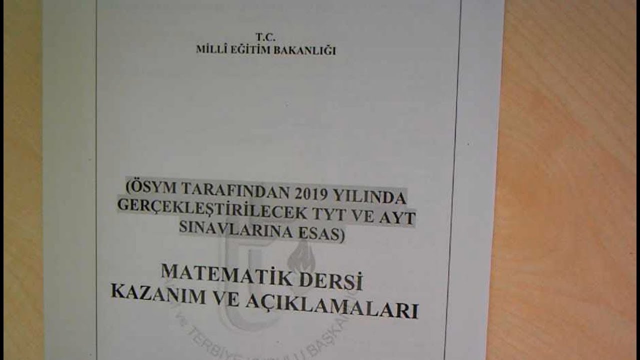 2019 YKS MATEMATİK KAZANIMLARI VE EBA TEST İNCELEMESİ VE TAHMİN SORULARI