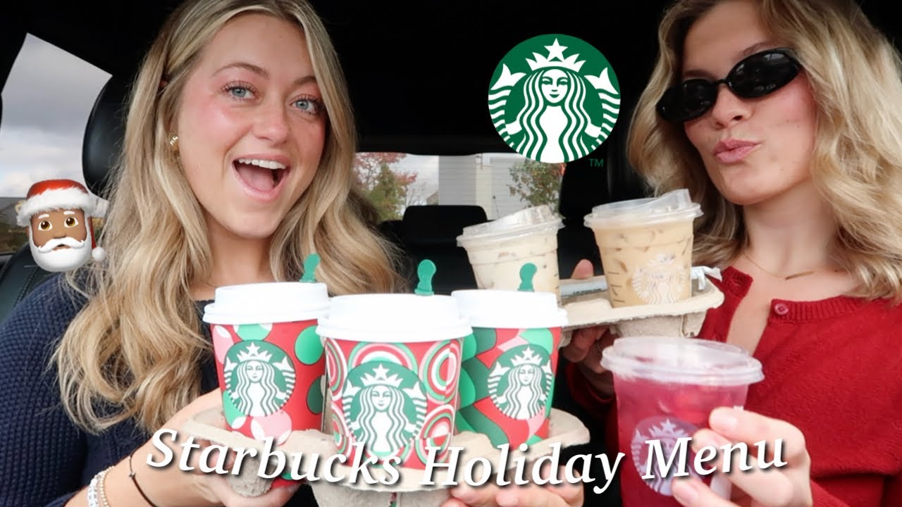 ПОПРОБУЕМ ПРАЗДНИЧНЫЕ НАПИТКИ STARBUCKS 2024! | Шелли Пидин