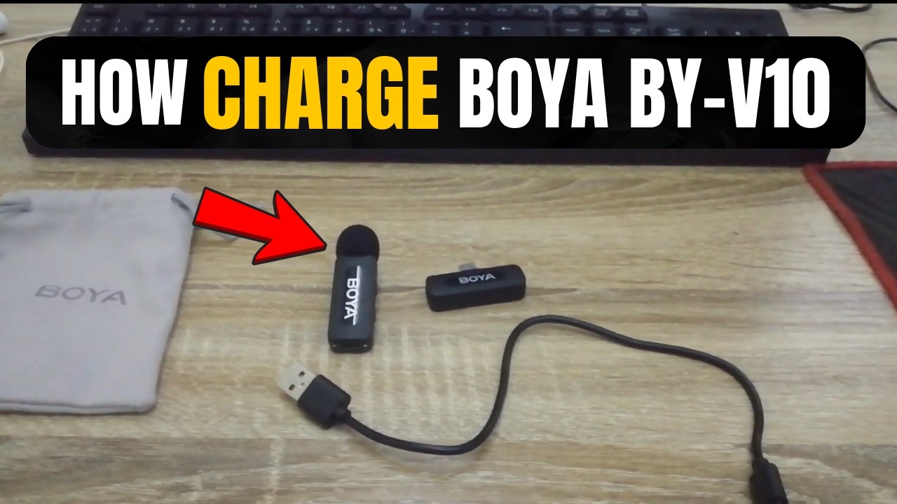 How to Charge BOYA BY-V10 Microphone Properly (Fast & Safe)