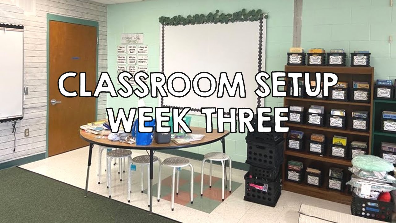 CLASSROOM SETUP – WEEK 3 | First Year Teacher Vlog