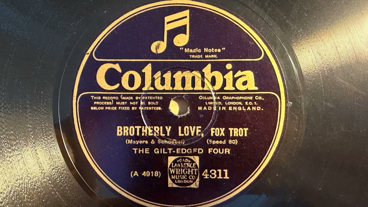Brotherly Love - Gilt-Edged Four - Columbia 4311