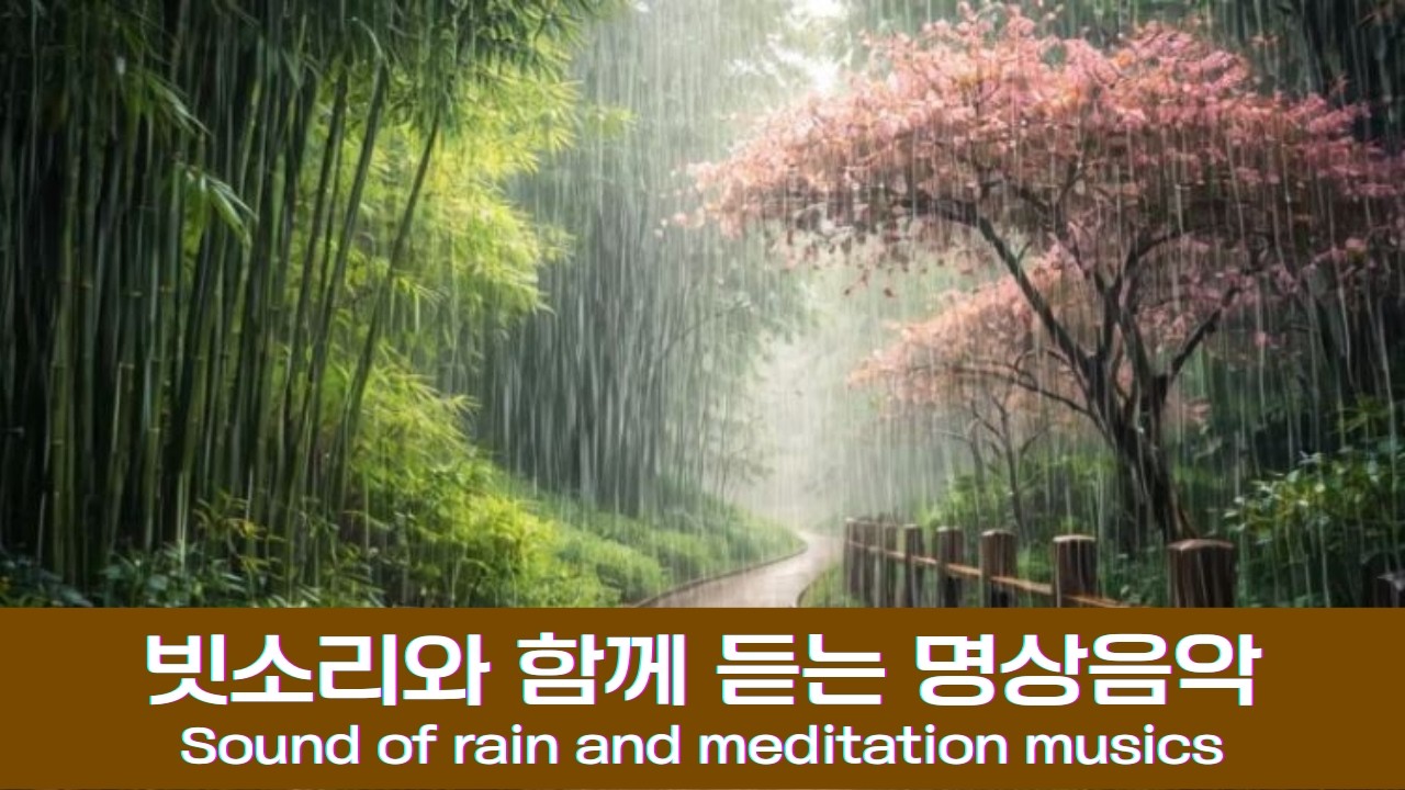 빗소리와 함께 듣는 명상음악 Sound of rain and meditation musics