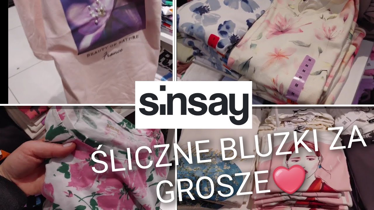 SINSAY😱 PIĘKNE BLUZKI w kwiaty KOSZULKI  ZA GROSZE❤️Nowe  PIŻAMKI HIT😱😱Naprawdę warto ❗