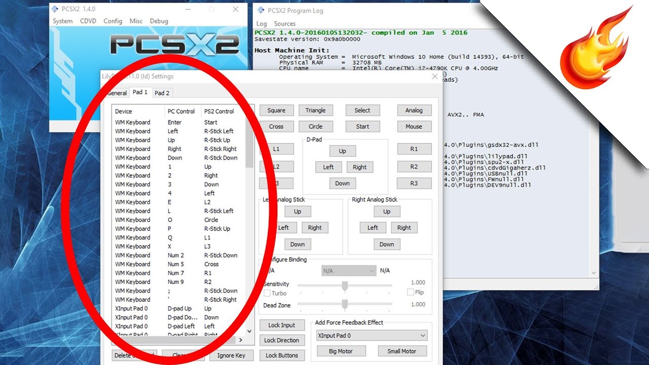 How to map your KBM or Controller using LILYPAD Plugin for PCSX2