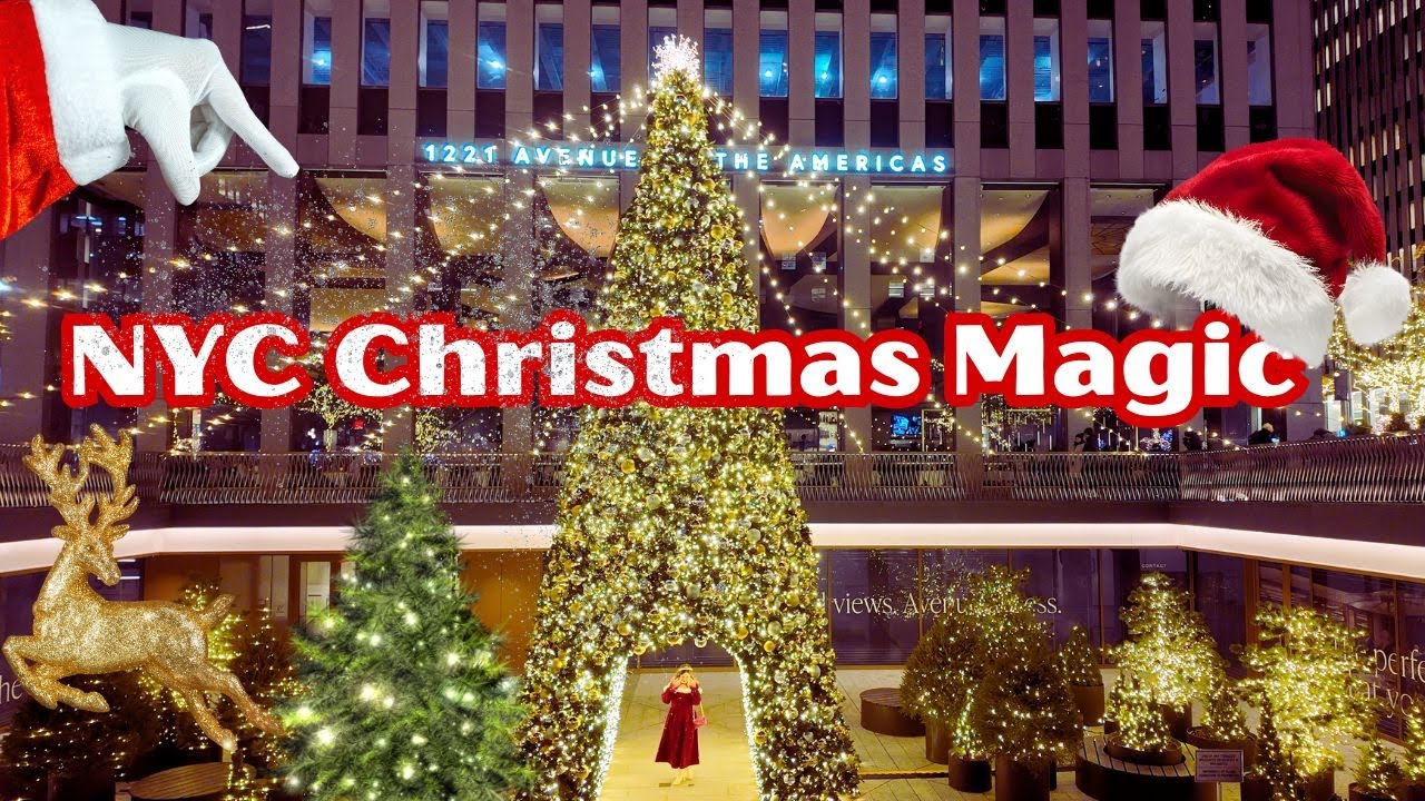NYC Christmas Magic 2025 – 4K Walking Tour & Highlights | Best Holiday Spots