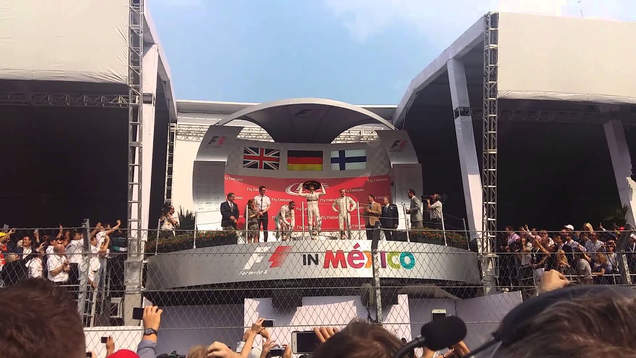 Podium GP MÉXICO F1 2015