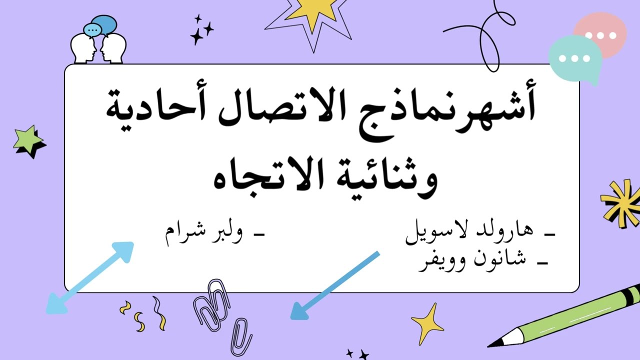 أشهر نماذج الاتصال: لاسويل، شانون وويفر، وشرام | شرح مبسّط