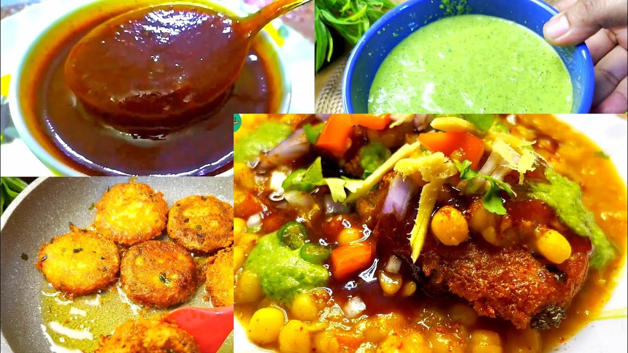 UP Famous Market Wali Chole Tikki Chat Zabardast Complete Recipe😋Ramadan recipes🌙👌❤️