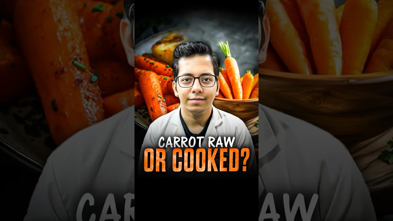 Carrot Raw or Cooked ? | Benefits of Carrot&rsquo;s | Dt.Bhawesh | #diettubeindia #dietitian #shorts