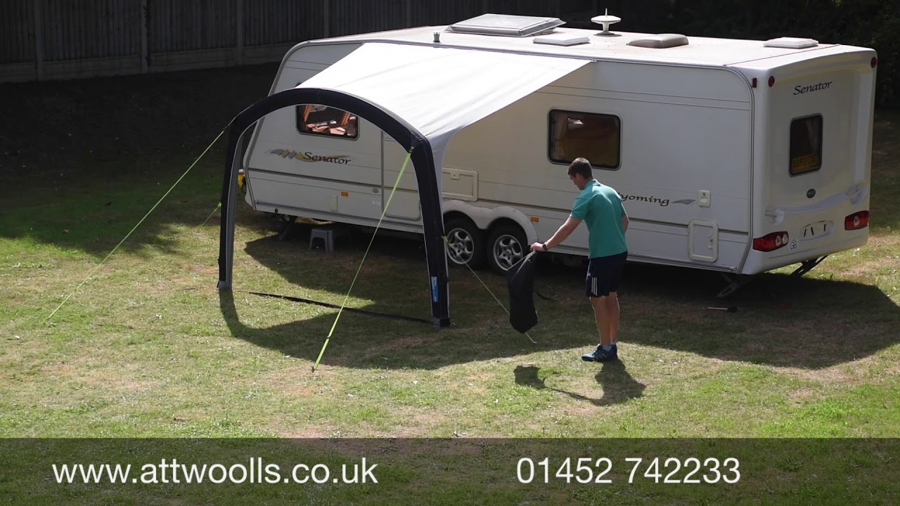 Kampa Sunshine Air Pro Canopy Pitching & Packing Video (Real Time)