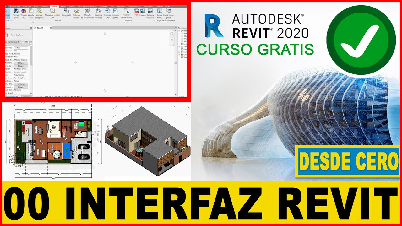 ✅00 CURSO COMPLETO de REVIT 2020 GRATIS! - INTERFAZ TUTORIAL para principiantes DESDE CERO