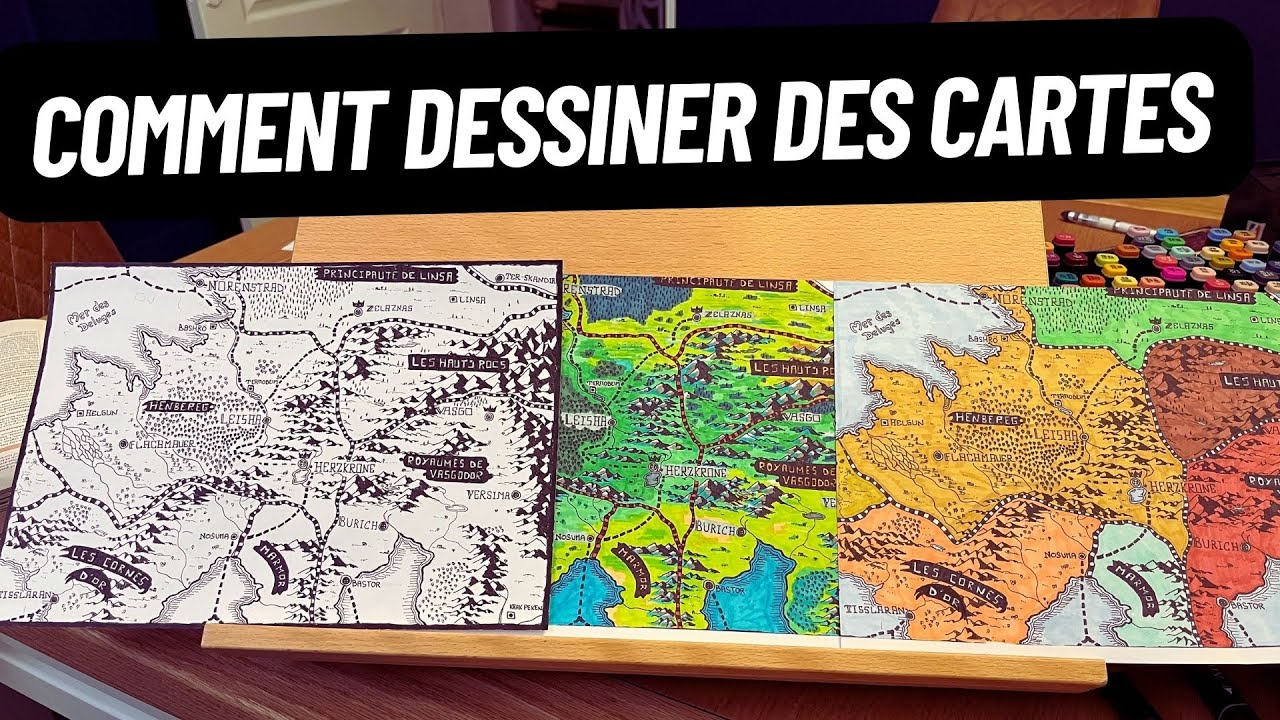 Comment DESSINER des cartes FANTASY - Atelier JDR