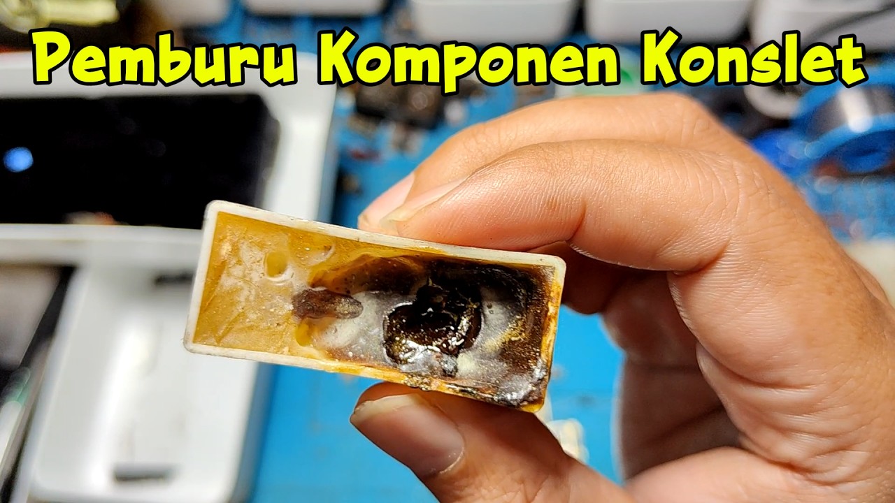 mencari komponen konslen di redmi note 7 kena air