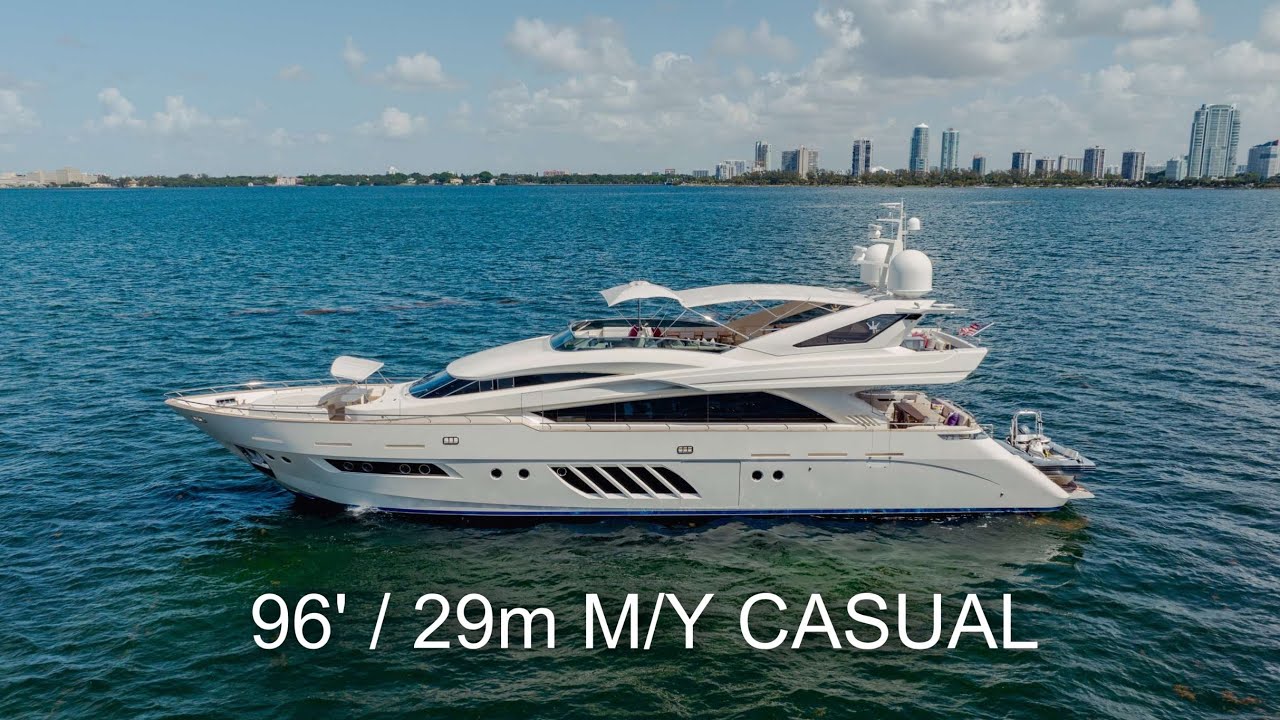 What a Day Yacht for Charter in Miami Florida Looks Like!? 96’ Motor Yacht CASUAL Dominator