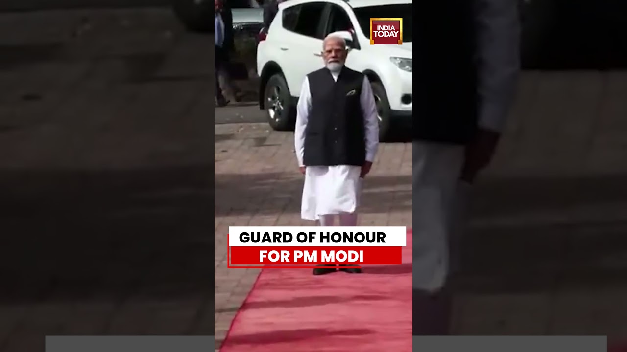 PM Modi Receives Guard Of Honour In Seychelles | President Patrick Herminie Welcomes Him