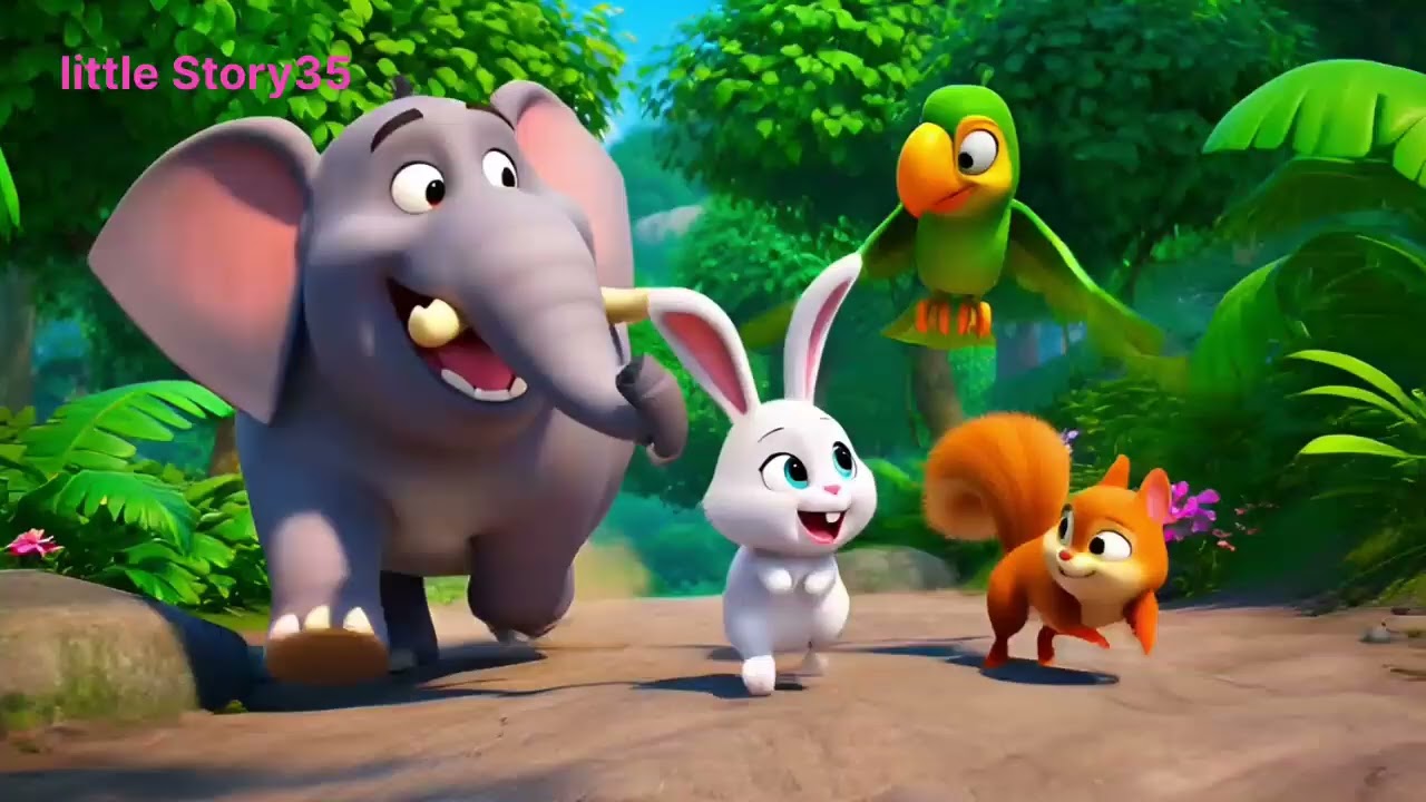 “जंगल की सच्ची दोस्ती” सबसे balanced और safe है।🐘 क्यूट + किड्स फ्रेंडली #kidscartoon 