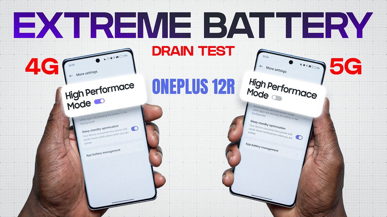 OnePlus 12R Battery Drain Test HIGH PERFORMANCE ON vs OFF - SHOCKING RESULTS