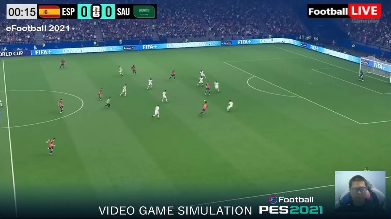 🔴eFootball PES 2021 : Spain vs Saudi Arabia Video Game Simulation
