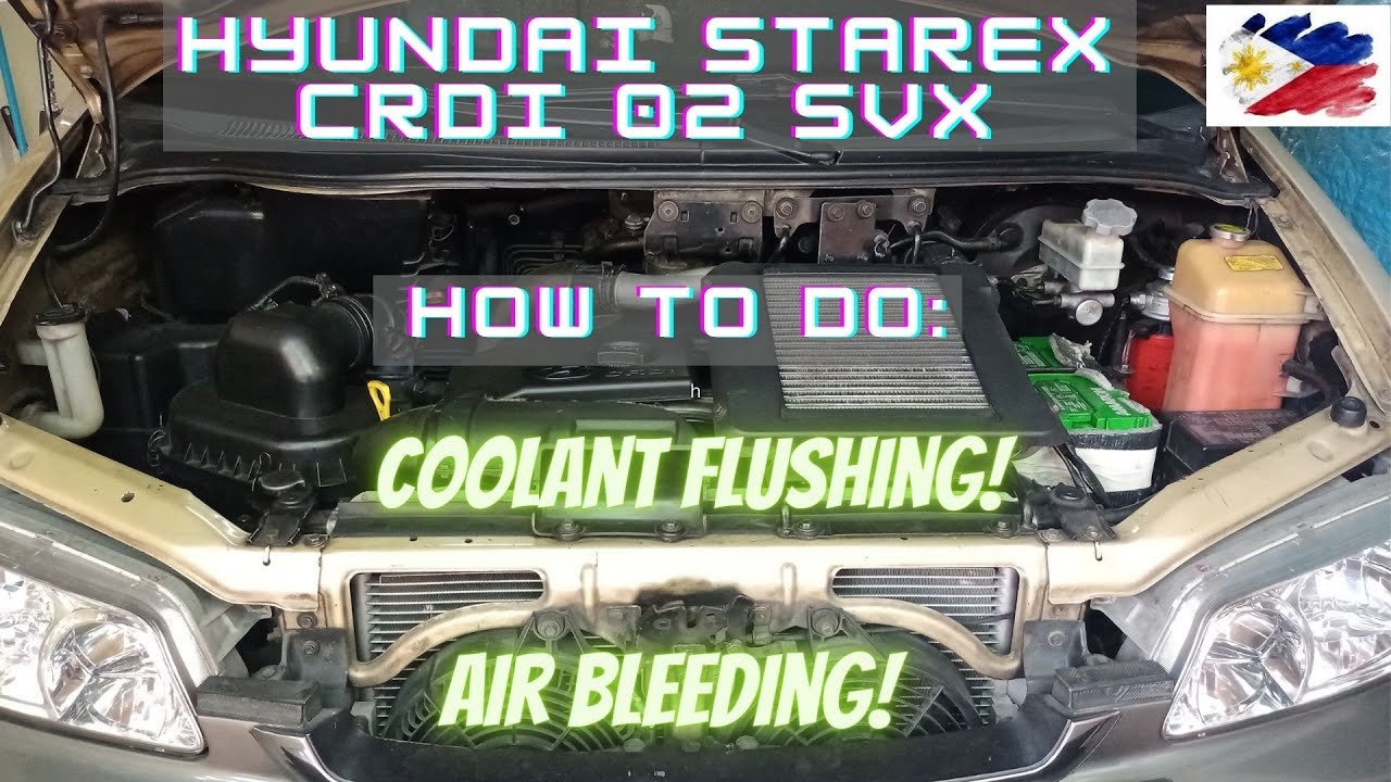 Cooling system FLUSHING | PURGING | Hyundai Starex CRDi 02 SVX (TAGALOG)