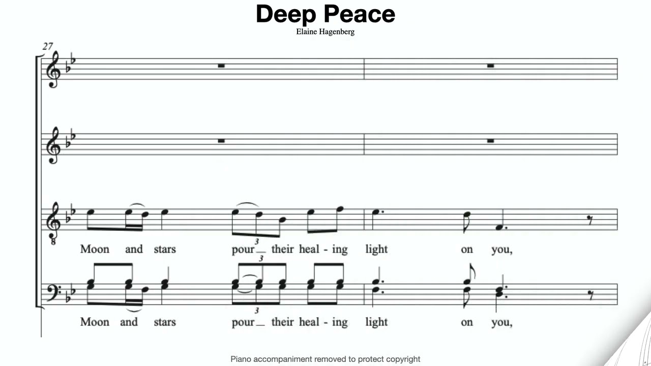 Deep Peace (Hagenberg) Score Video