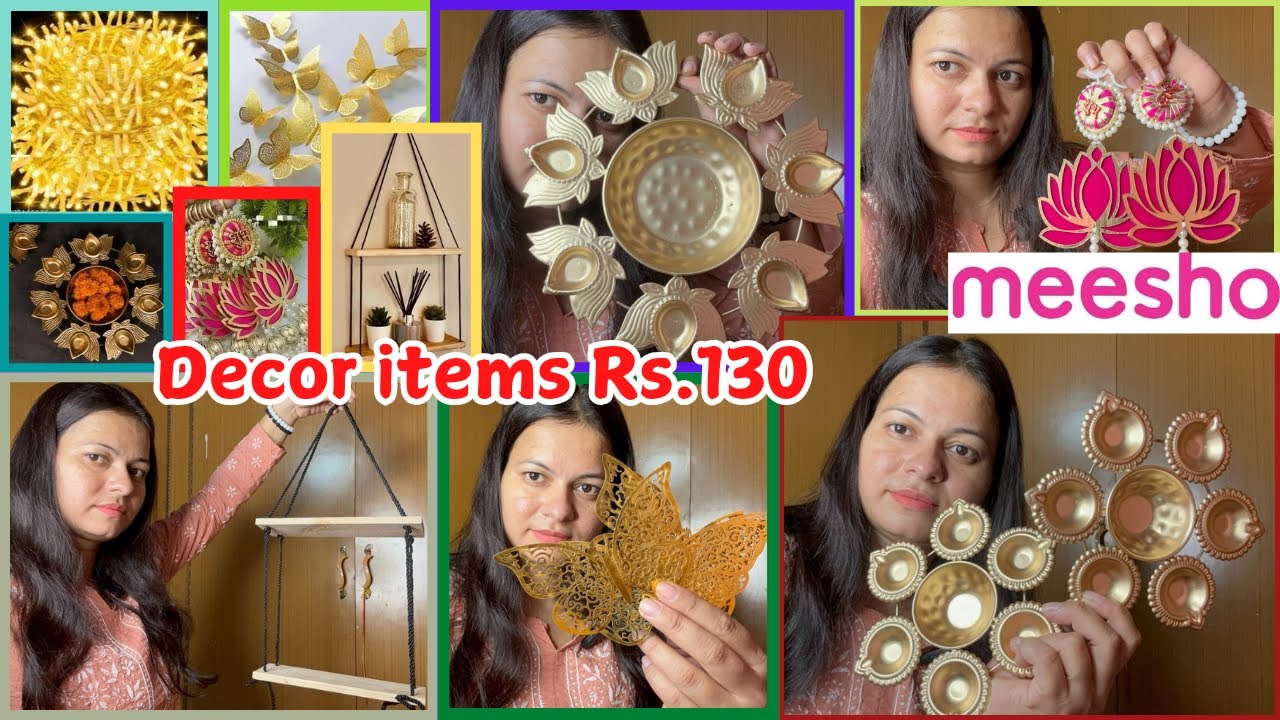 Meesho Diwali Shopping Haul| Meesho Decorating items starts Rs.103 | Meesho Diwali Sale 2024 #meesho
