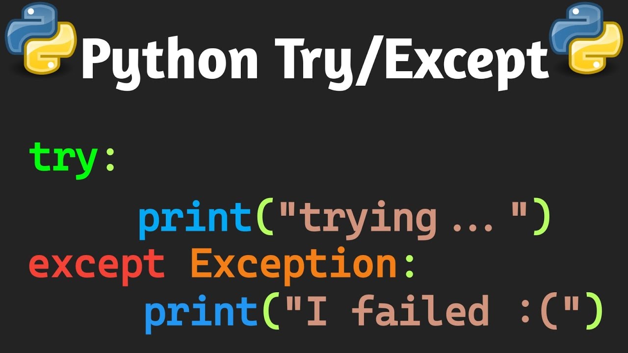 Python Try & Except in 2 minutes!