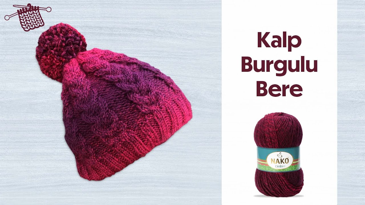 Kışa Şıklık Katacak Kalp Burgulu Bere